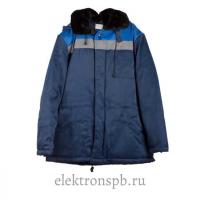 Куртка  утепленная БРИГАДА, размер 52-54, рост 170-176, цвет синий
