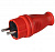 Вилка прямая каучуковая 230В, 2P+PE, 16A, IP44 (SBE-16-P07-Rr) Smartbuy