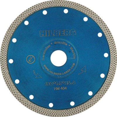 Диск алмазный 180х25,4 турбо(паутинка) HILBERG X-TYPE /керамогранит/