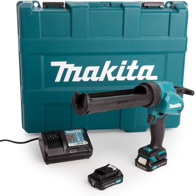 Пистолет для герметика аккумуляторный MAKITA MAKITA CG100DWAEA (12В,2*2.0Ач/CXT,5000Н,300мл,кейс) **